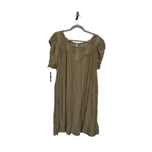 Magnolia Pearl Olive polka dot silk dress tunic one size Rare Vintage